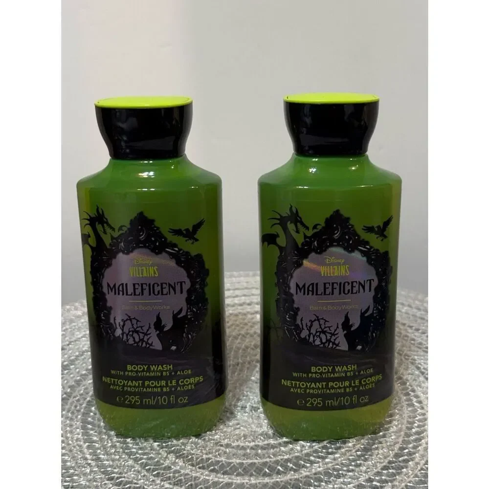 BBW Disney Villians Maleficent Body Wash Set of 2 NWT